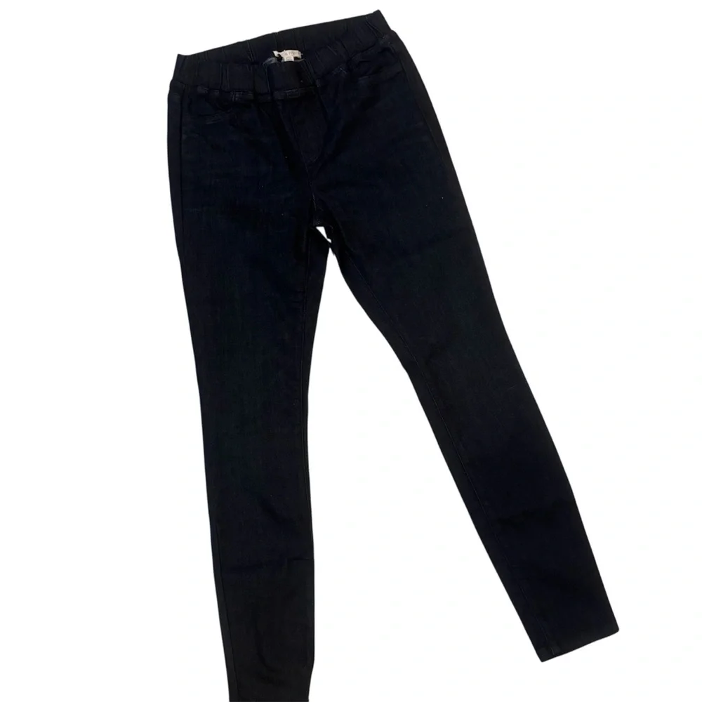 Eileen Fisher Navy Stretch Denim Organic Cotton Petite Size 2P - Picture 5 of 11